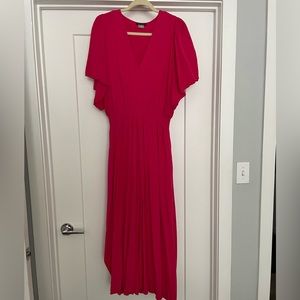 Bright Pink Venus V-neck dress - size 16